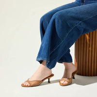 Yosi Samra - Women's Opal Open-toe Kitten Heels