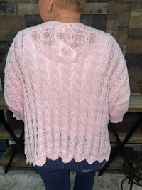 Pol - Crochet Open Front Cardigan
