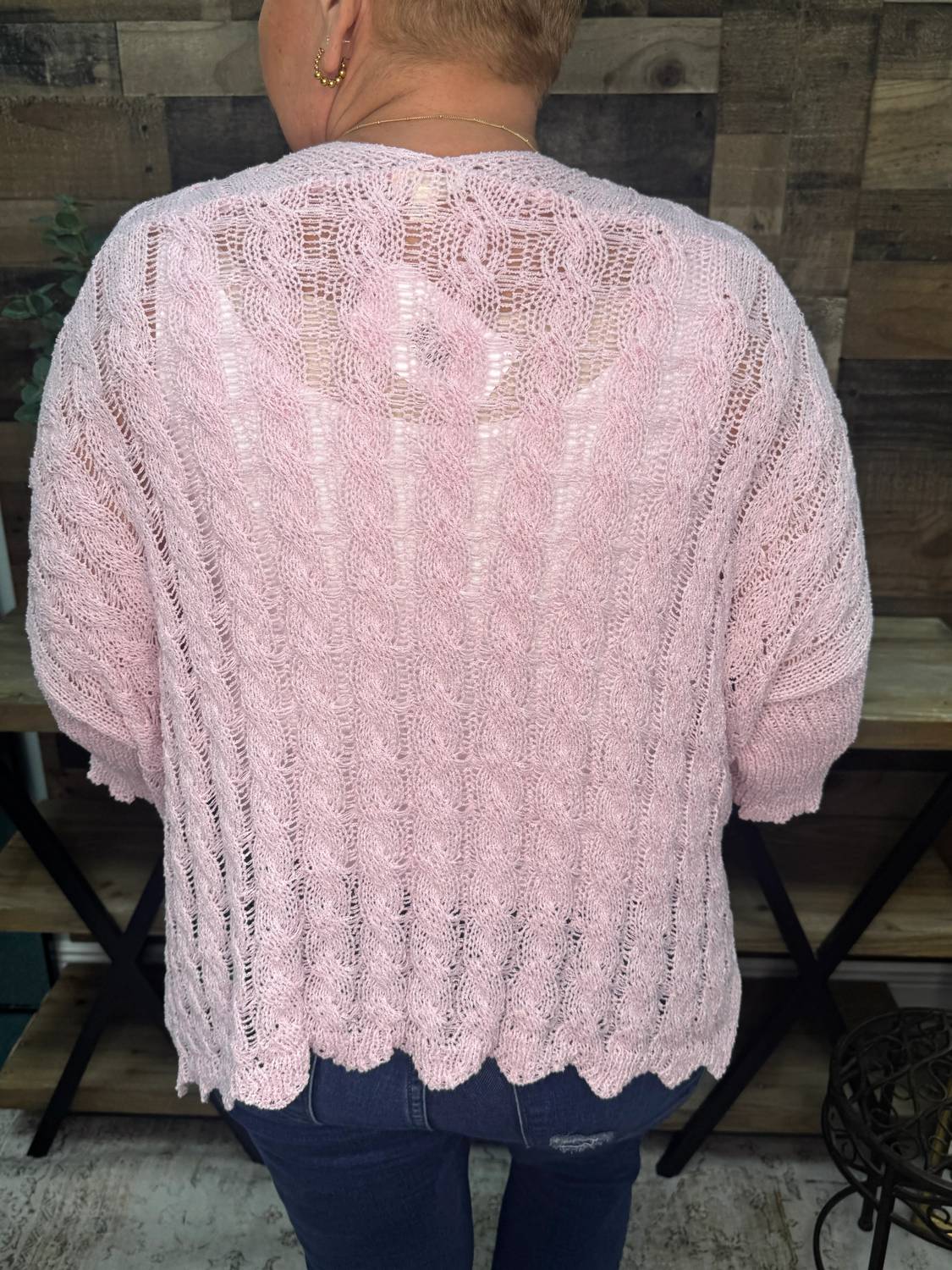 Pol - Crochet Open Front Cardigan