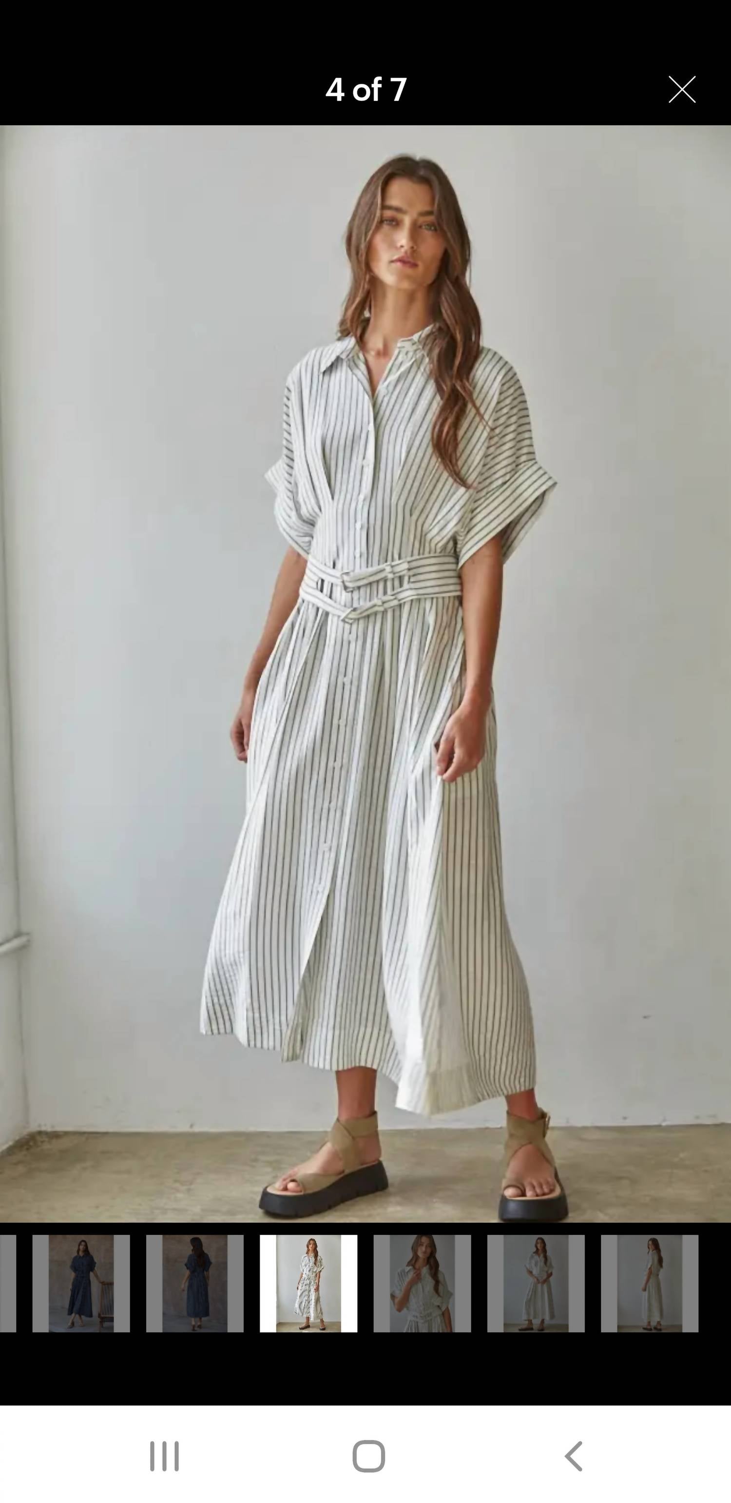 By Together - Button Down Dress with Belt