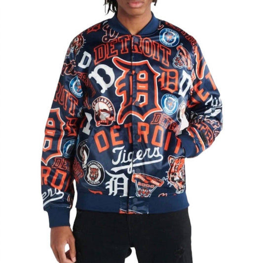 Pro Standard - Men's Detroit Tigers All Over Print Satin Jacket