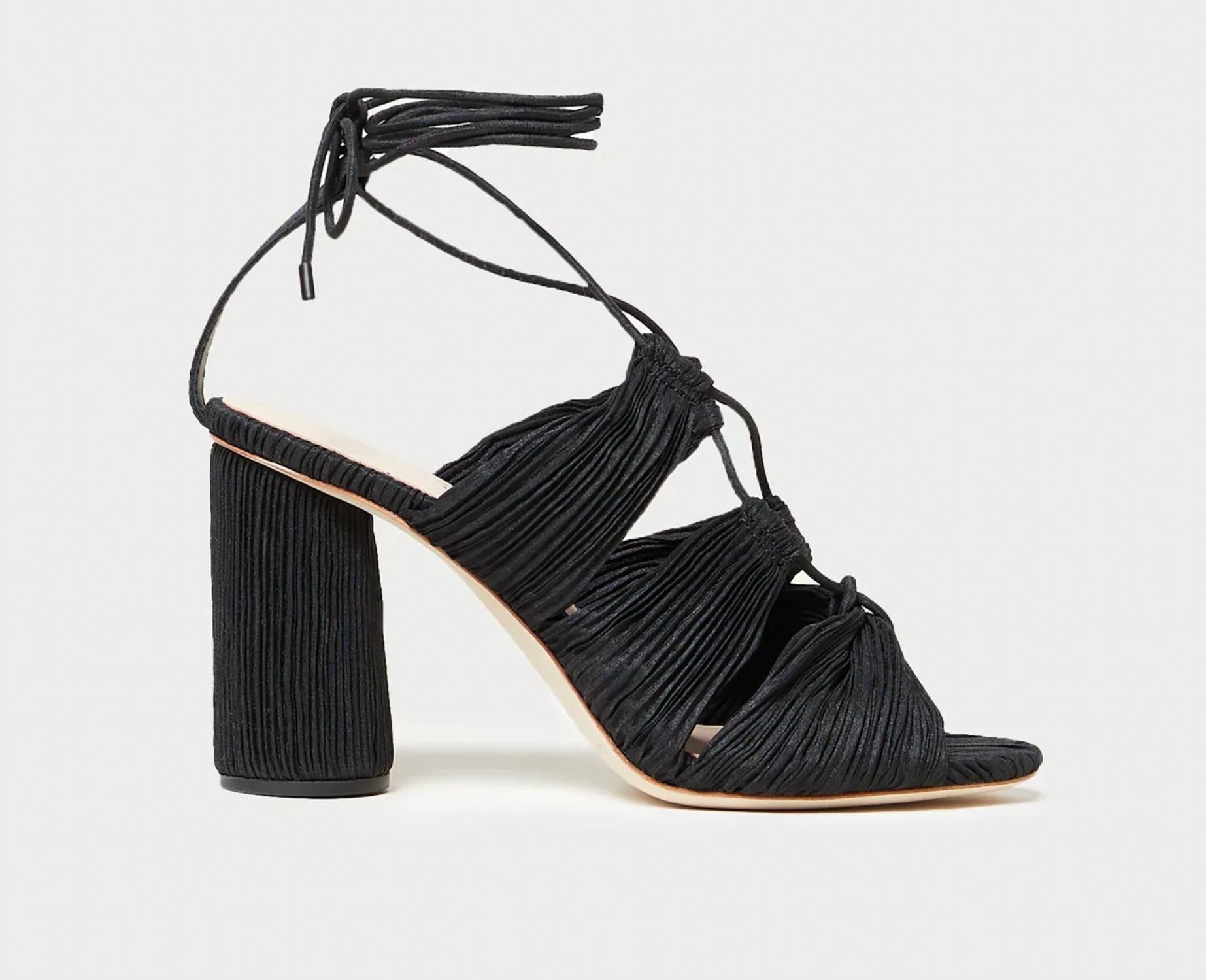 Loeffler Randall - Women's Teresa Pleated Lace Up Sandal