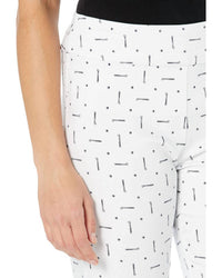Krazy Larry - Pull-on Printed Ankle Pants