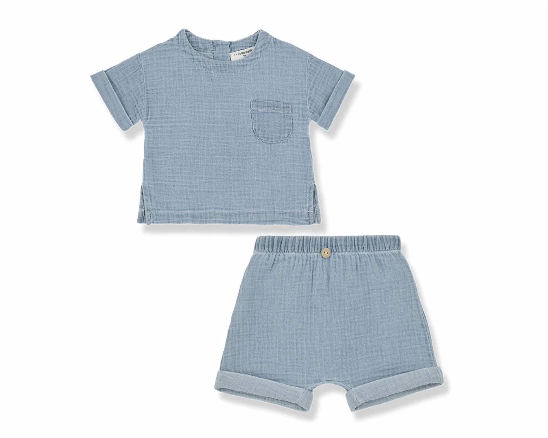 One More In The Family - Boy's Benedetto And Angelo Shorts Set