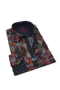 Eight X - Dark Paisley Button Down Shirt