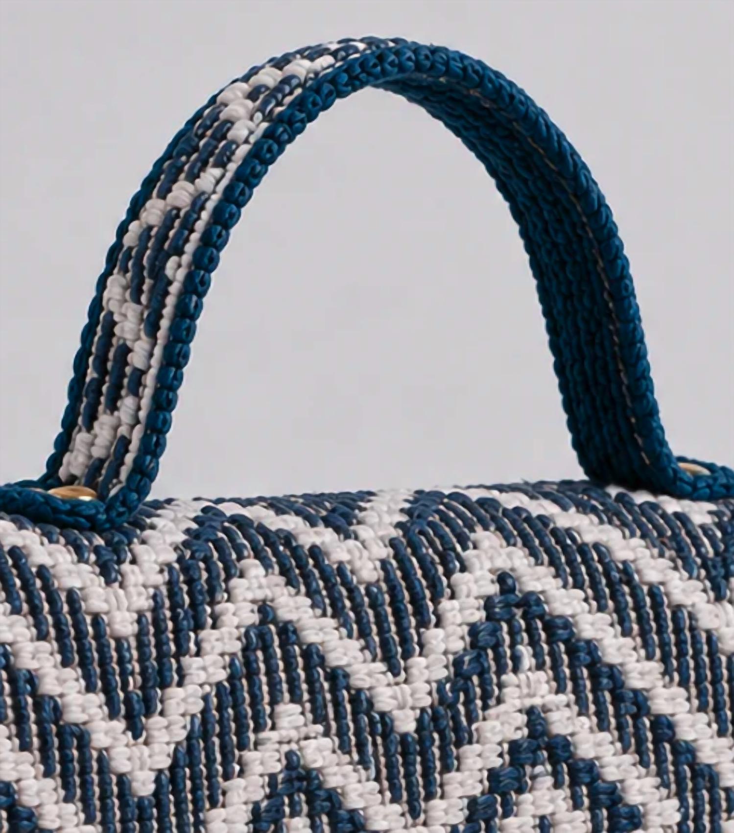 Elektra'S Workshop - Women's Top Handle Woven Resin Chain Bag