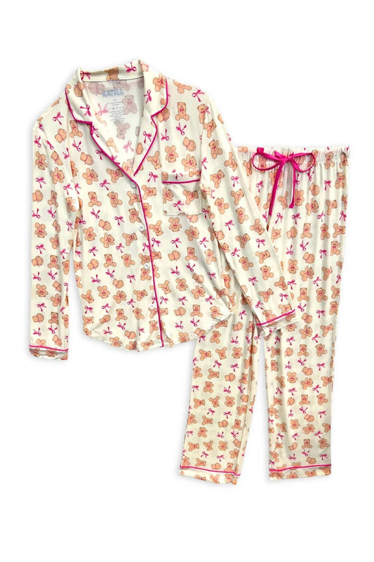 Katie J Nyc - Teen's Maia Teddy Bear Pajama Pant Set