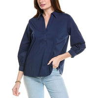 Foxcroft - FRANKIE STRETCH NO IRON POPOVER TOP