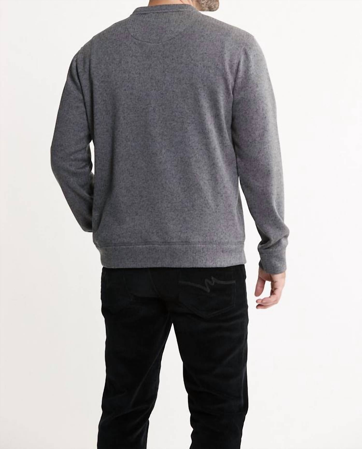 Jachs New York - Stretch Fleece Crewneck Sweater