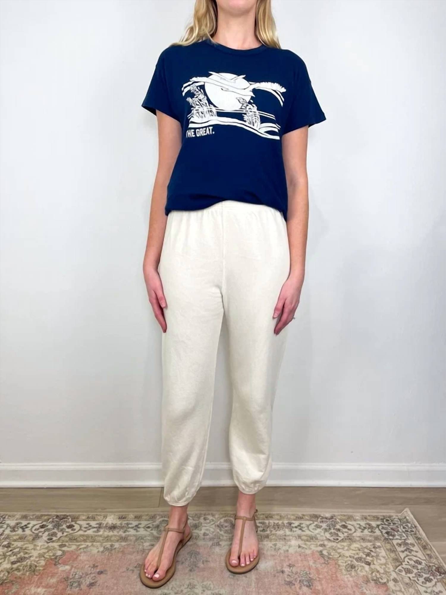 The Great. - Boxy Everglade Tee Top