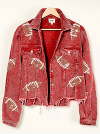 Bibi - Football Sequin Embroidery Jacket