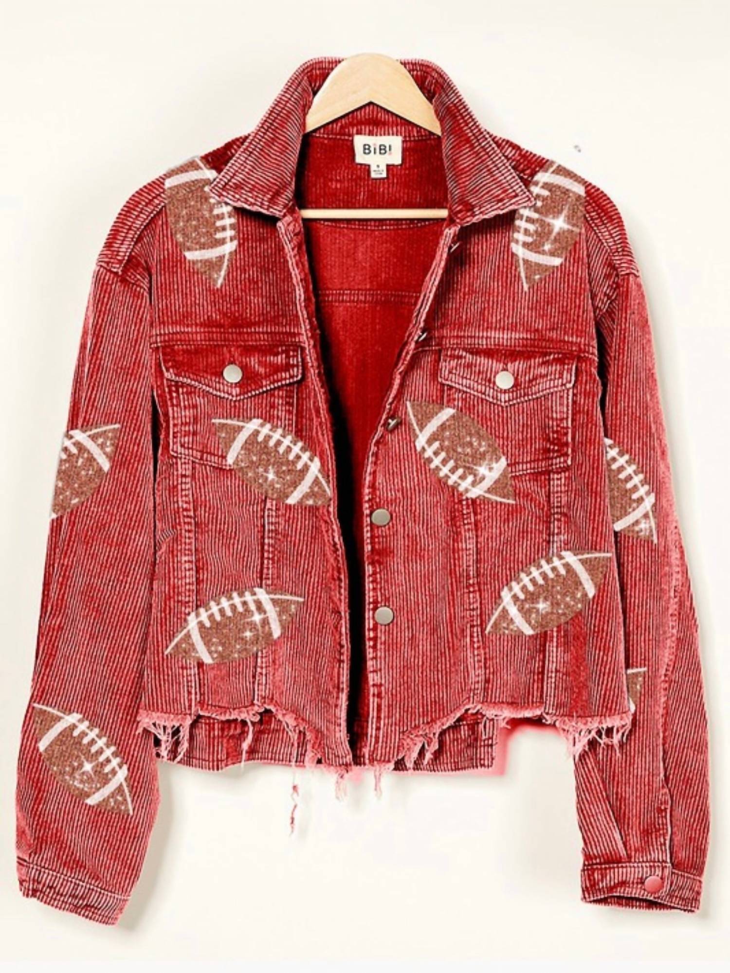 Bibi - Football Sequin Embroidery Jacket