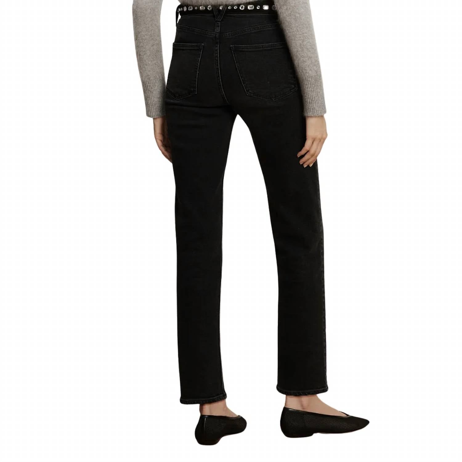 Veronica Beard - Leah Mid Rise Straight Leg Jeans