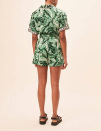 Suncoo Banny Shorts in vert - women's shorts - alternate view