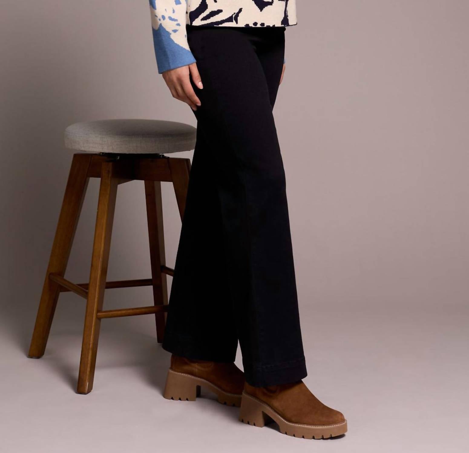 Tribal - Knit Jacquard Funnel Neck Sweater
