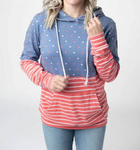 Michelle Mae - Hailey Stars And Stripes Pullover Hoodie