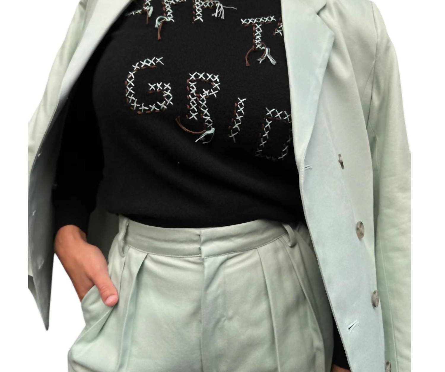 Lingua Franca - Off The Grid Crewneck Top