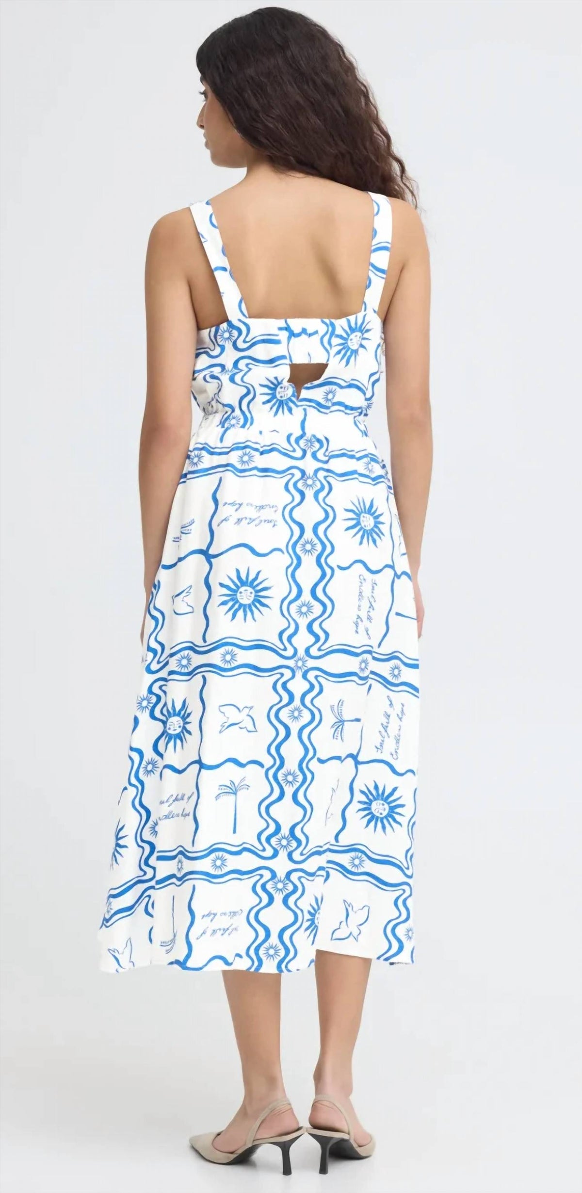 Ichi - Summer Day Midi Dress