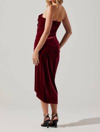 Astr - Meghan Draped Midi Dress