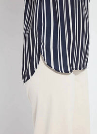 Lysse - Tamar Stripe Bow-tie Neck Top