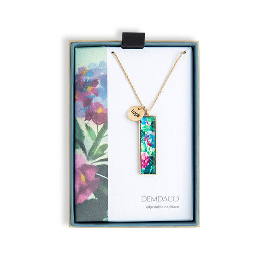 Demdaco - Women's Hydrangea Hope Artlifting Necklace