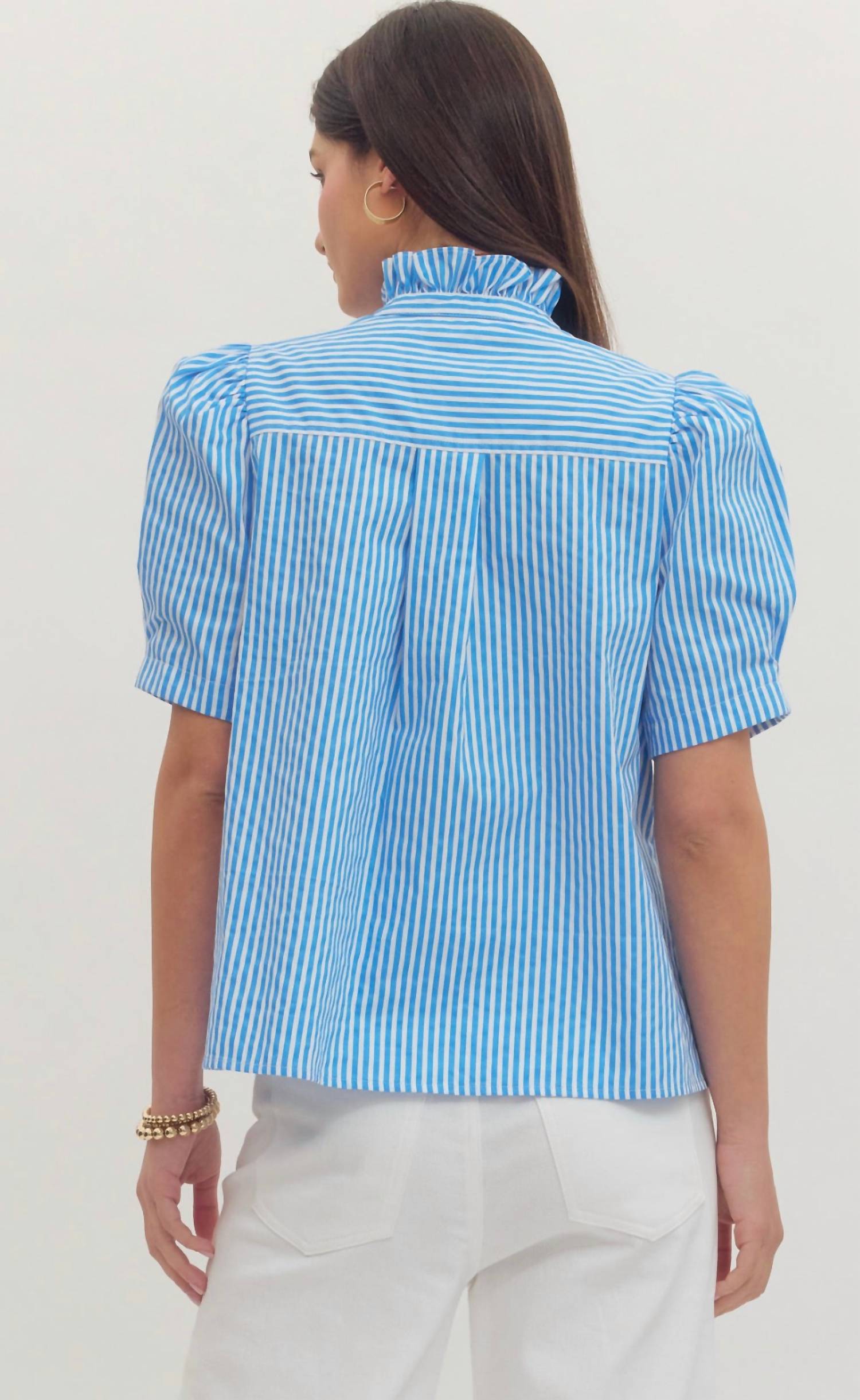 Entro - Vertical Striped Blouse