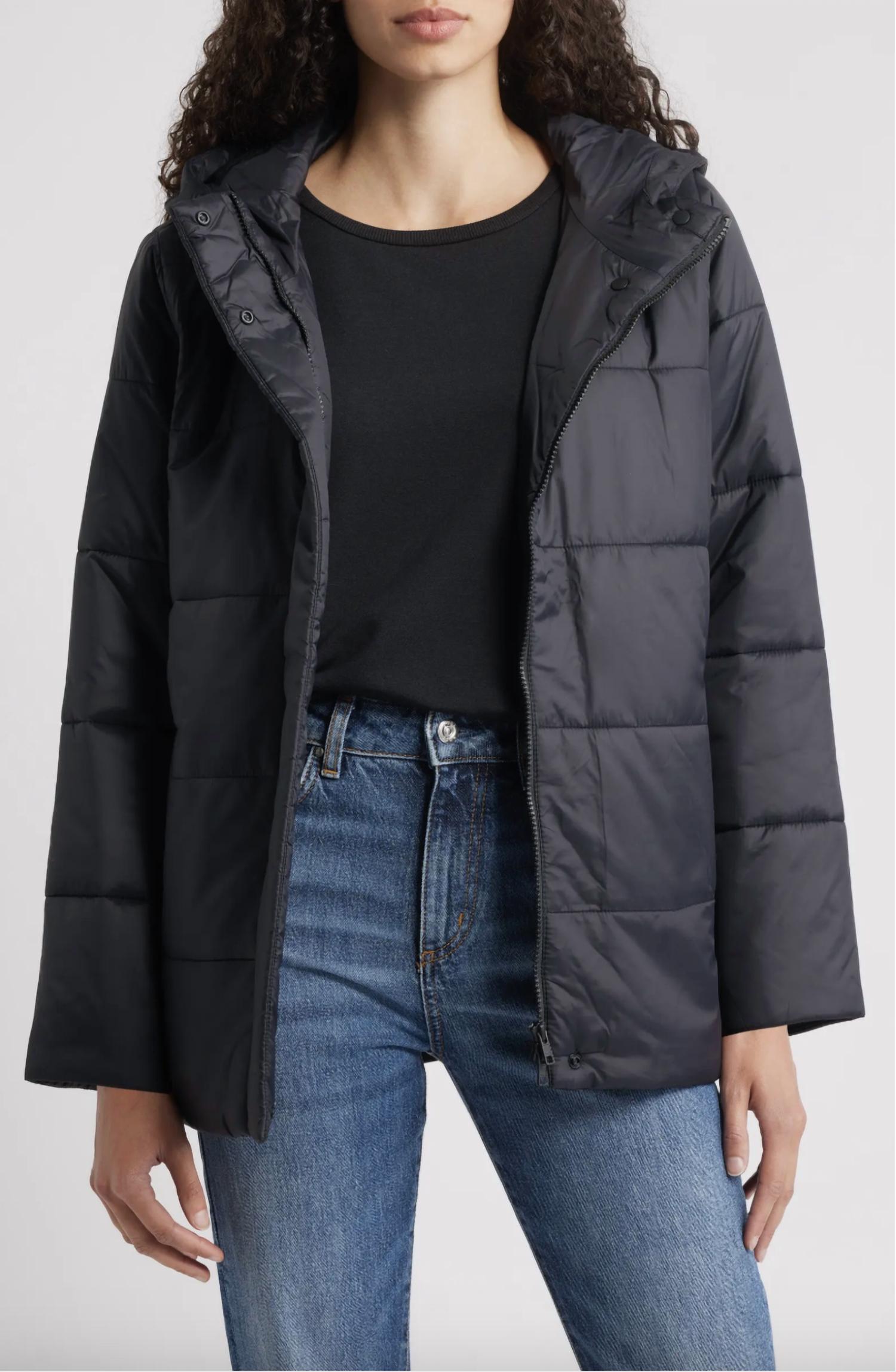 Eileen Fisher - Hooded Puffer Jacket