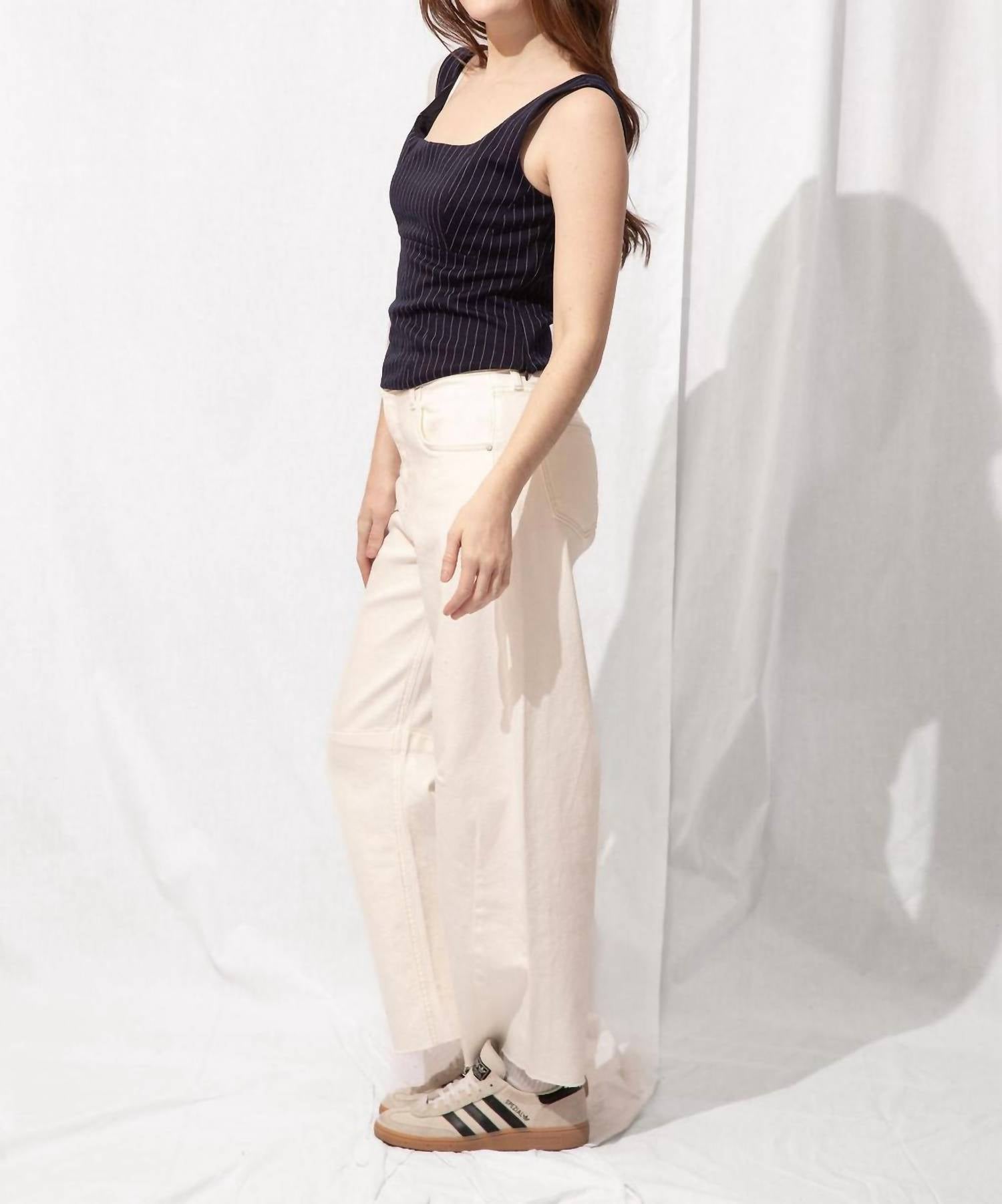 Skies Are Blue - Ella Pinstripe Top