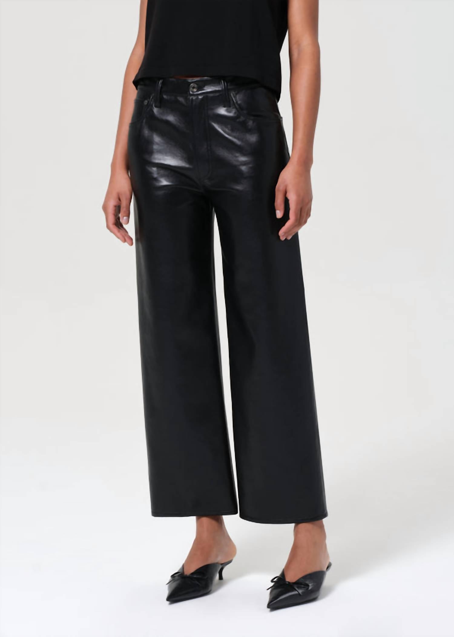 AGOLDE Ren High Rise Wide Leg Jeans in detox - women's pants - view 4