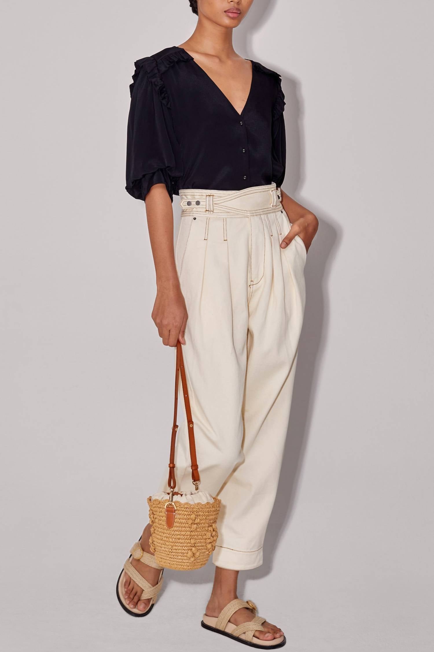 Magali Pascal - Adrienne Jeans With Button Closure