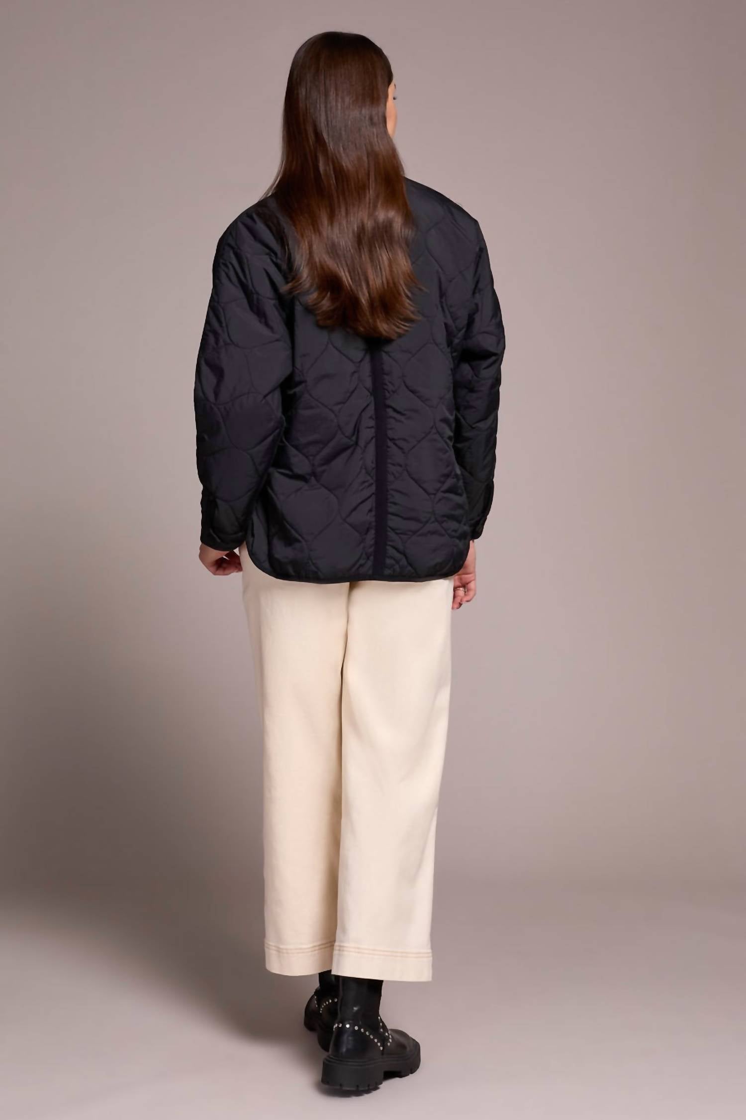 Tribal - Zip Front Quilted Jacket - Plus