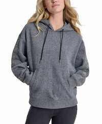 Dkny - Rhinestone Logo Fleece Hoodie