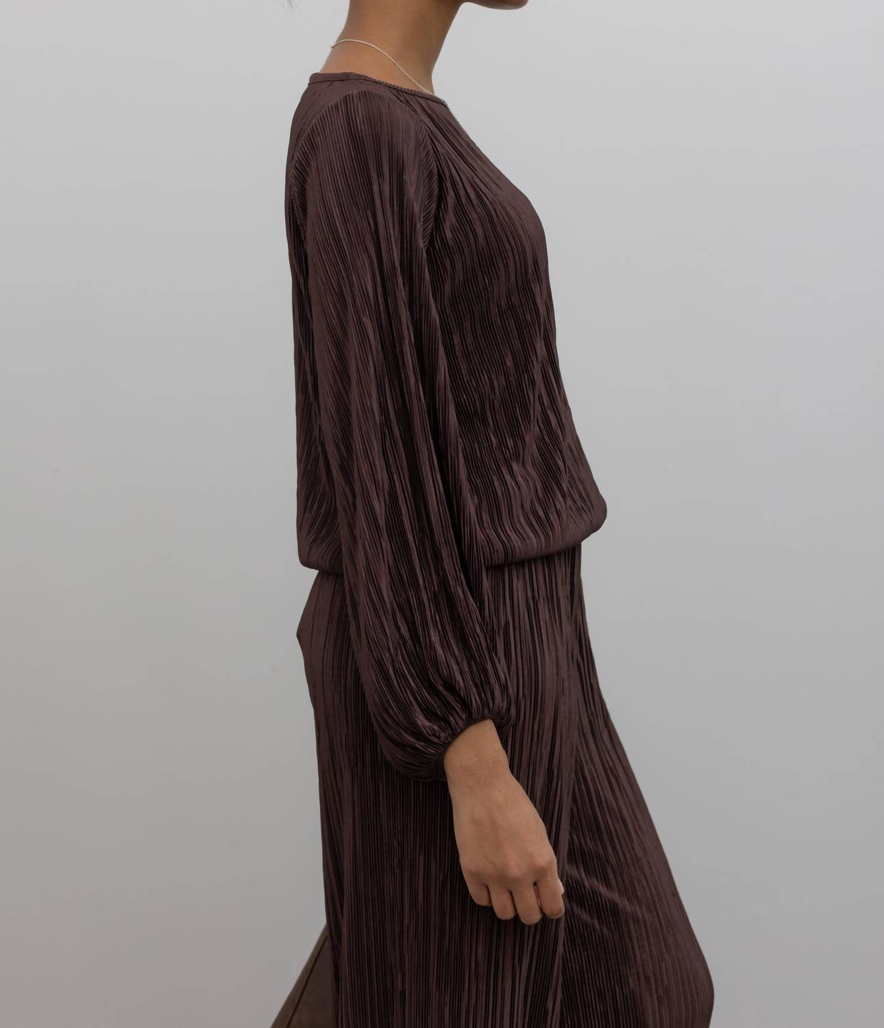Collective - Plisse Round Neck Top