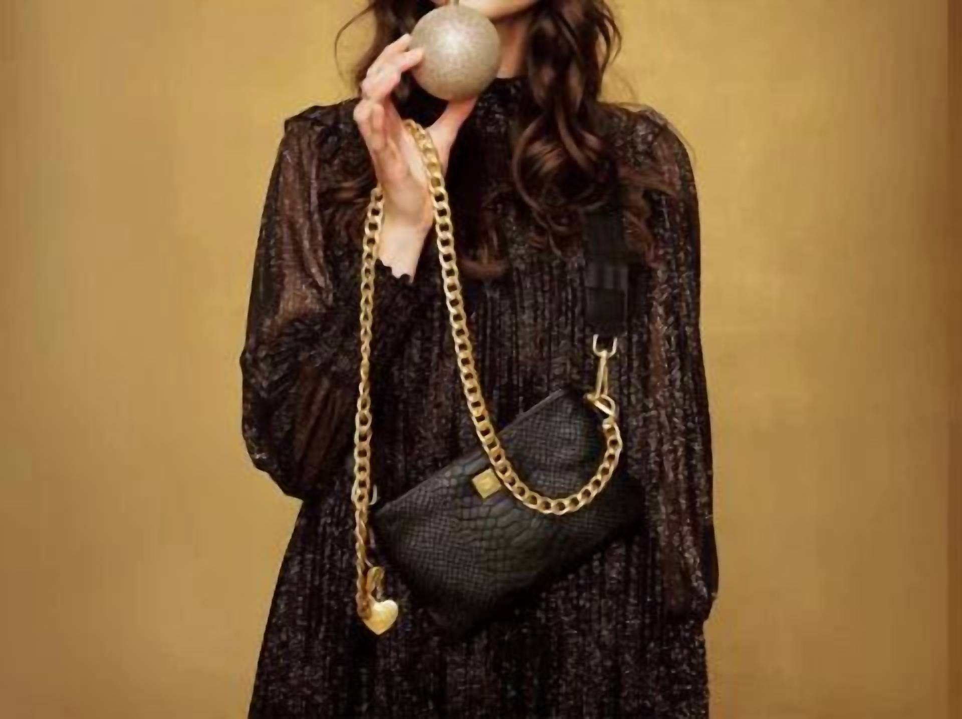 THINK ROYLN Women's Fame Bag in black pytho - women's bag - view 6