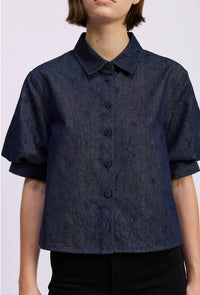 En Saison - Darby Boxy Collared Top