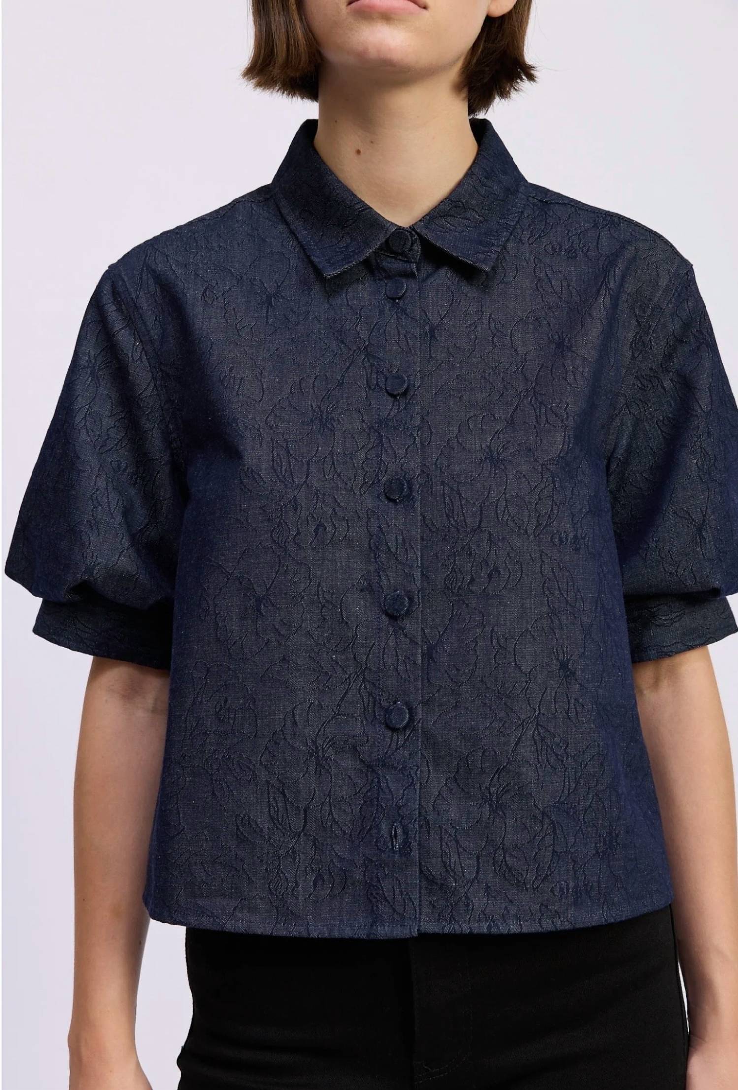 En Saison - Darby Boxy Collared Top