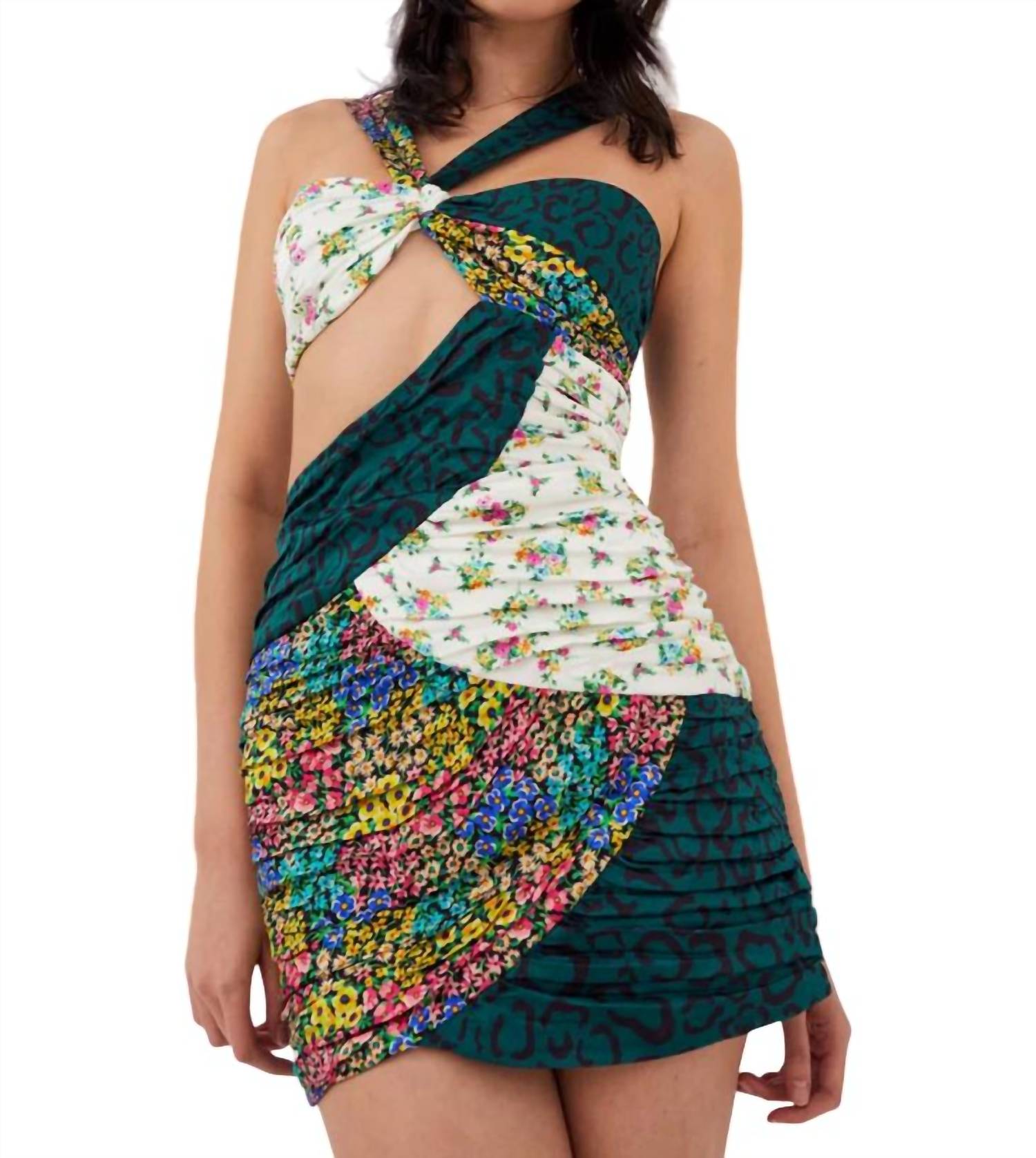 for Love & Lemons Darlene Mixed Pattern Dress in multi - women's dress