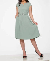 Orchid Bloom - Plain Swing Dress