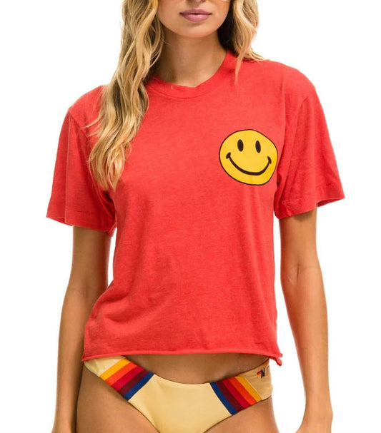 Aviator Nation - SMILEY 2 BOYFRIEND TEE