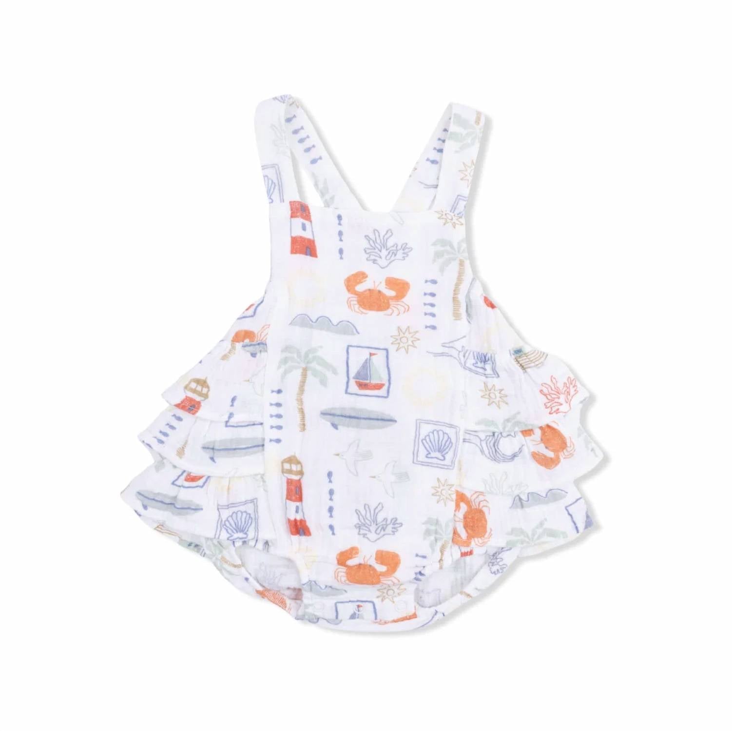 Angel Dear - Club Mediterranean Ruffle Sunsuit