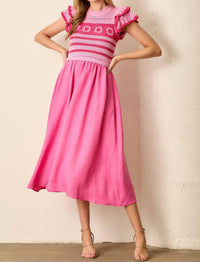 Polagram - CROCHET MIDI DRESS