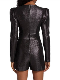 Ramy Brook - Brooke Metallic Belted Romper