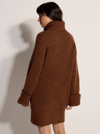 Apricot - Boucle Knit Fisherman Jumper Mini Dress