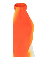 Salvatore Ferragamo - Abstract-Print Halterneck Dress