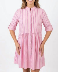 Thml - Striped Button Up Dress