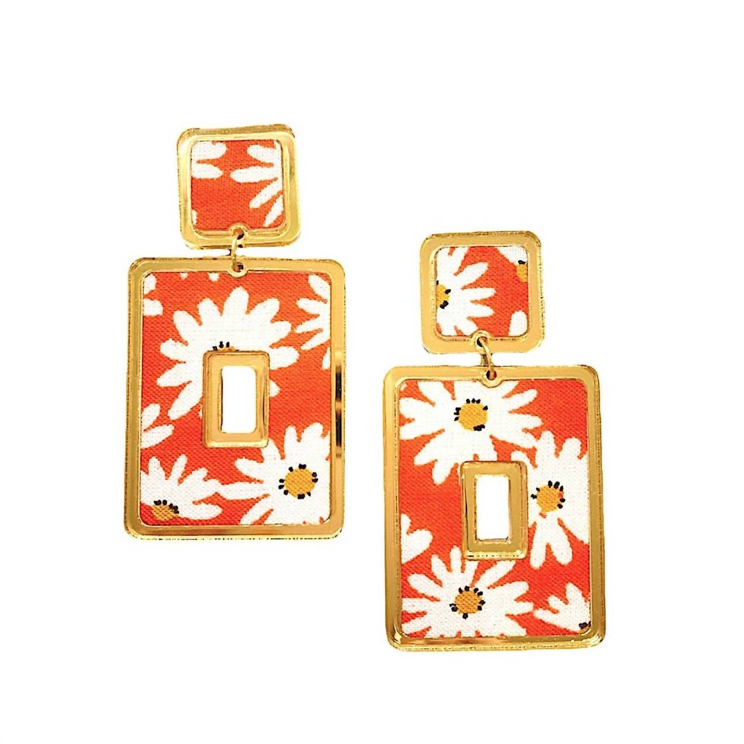 Bohemian Gemme - Women's Daisy Statement Earrings