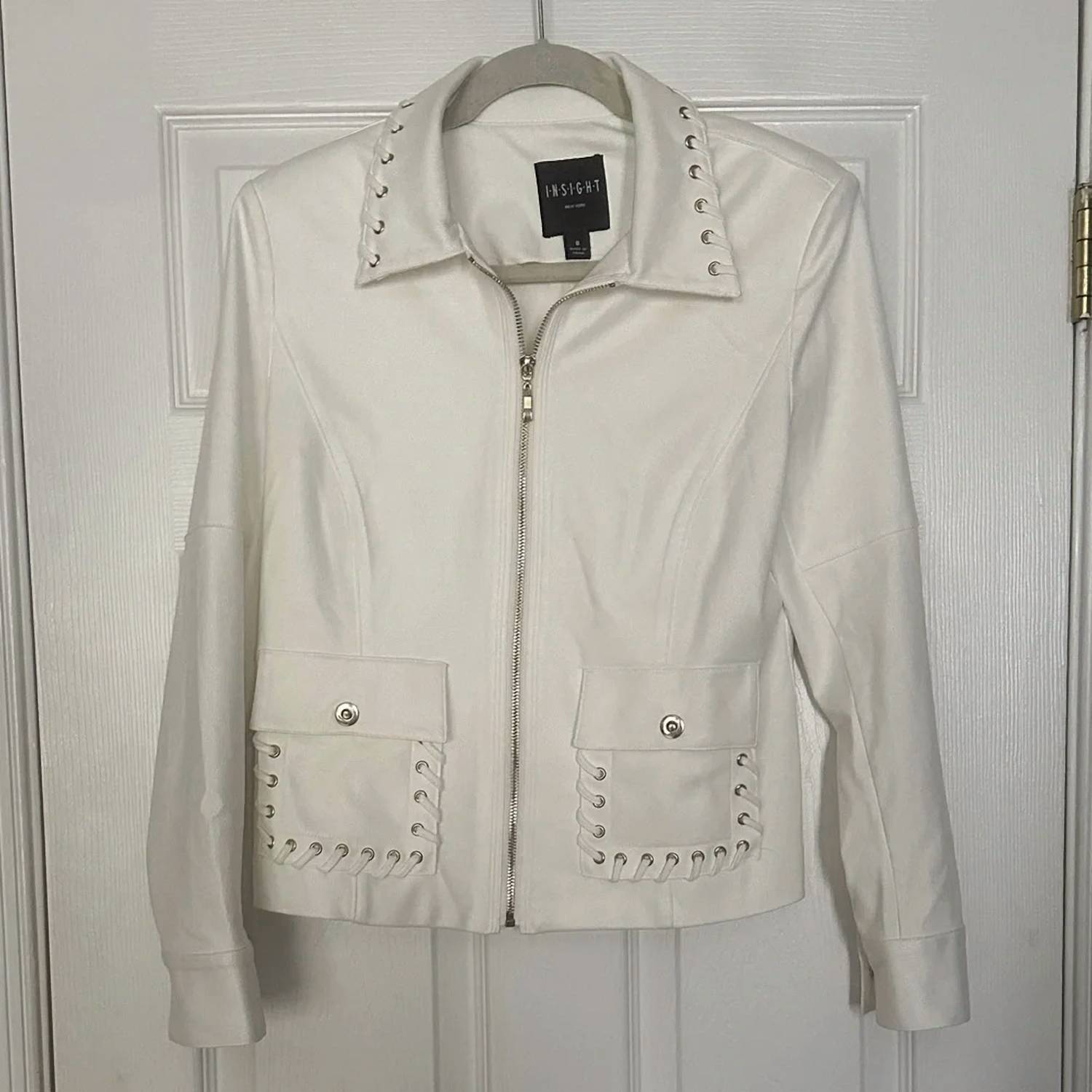 Insight - Women's Suede Jacket With Trim