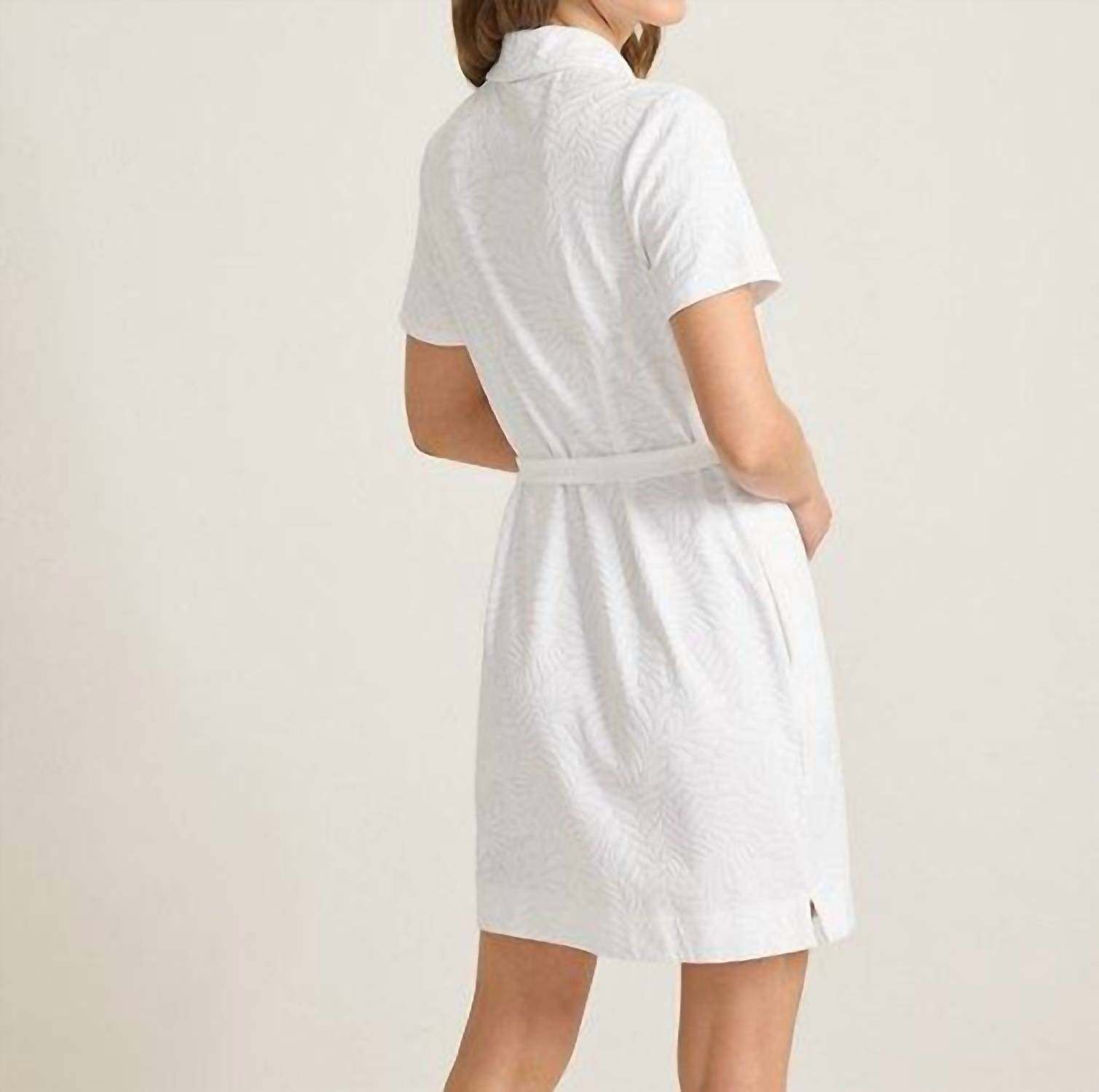 Tommy Bahama - Aubrey Leaves Jacquard Short Sleeve Dress