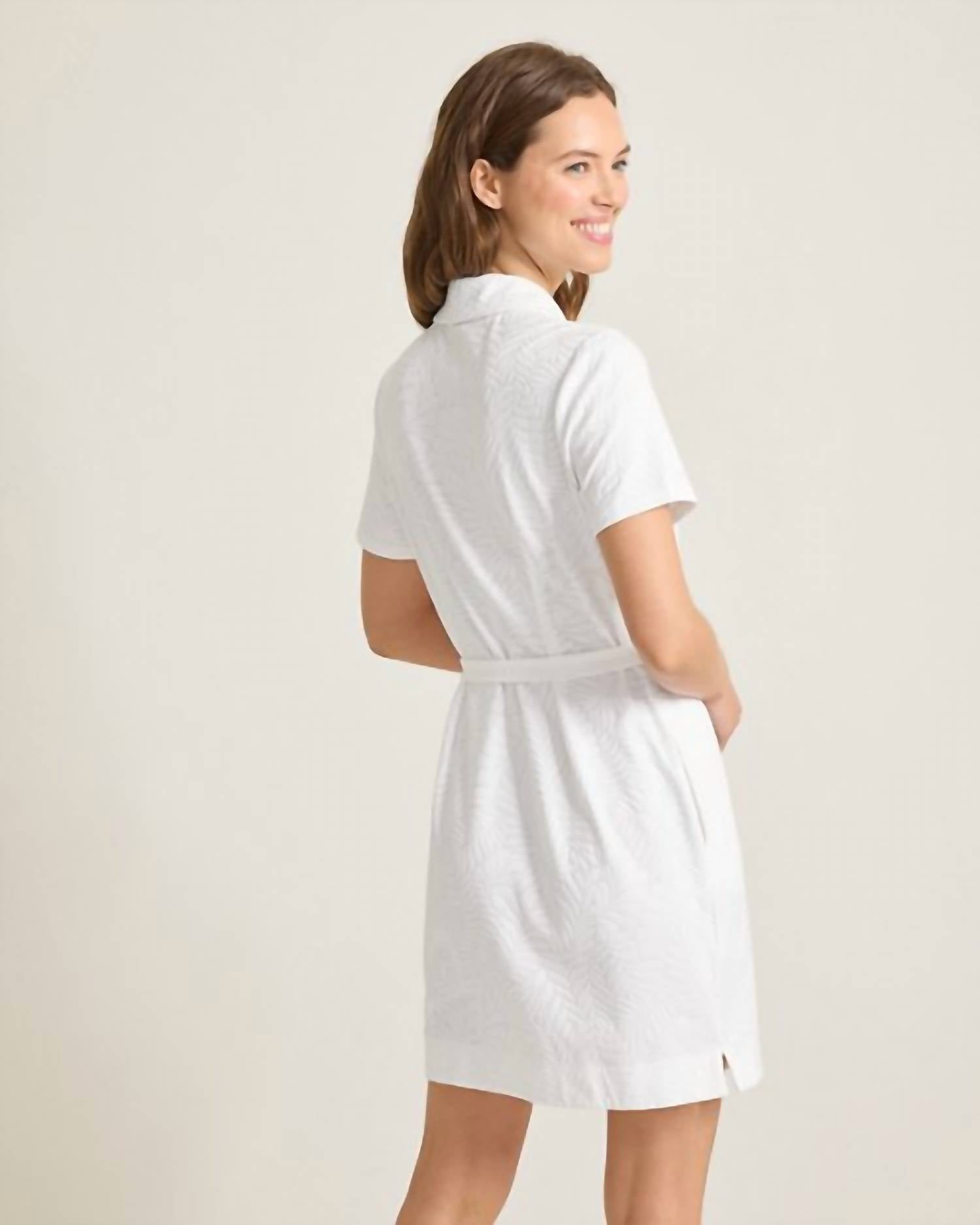 Tommy Bahama - Aubrey Leaves Jacquard Short Sleeve Dress
