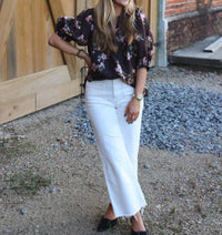 Joy Joy - Harriet Floral Print Puff Sleeve Top
